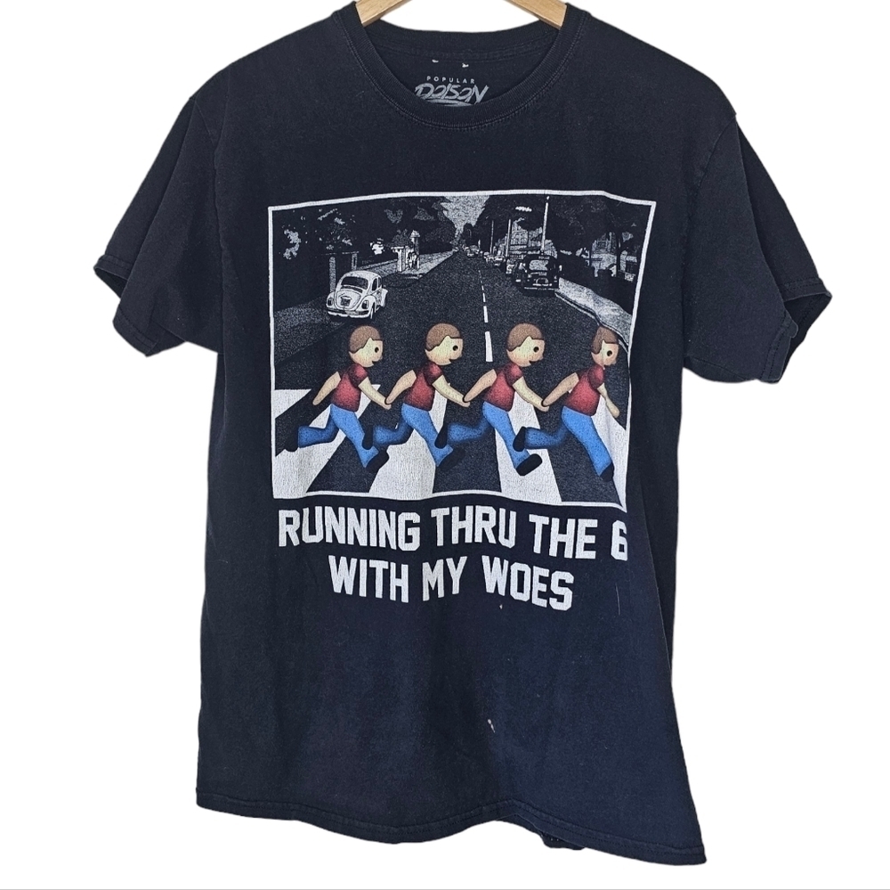 Popular Poison Beatles Style Drake Graphic Tee Size Medium